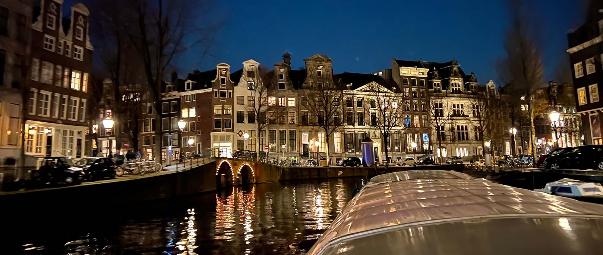 Amsterdam city at night